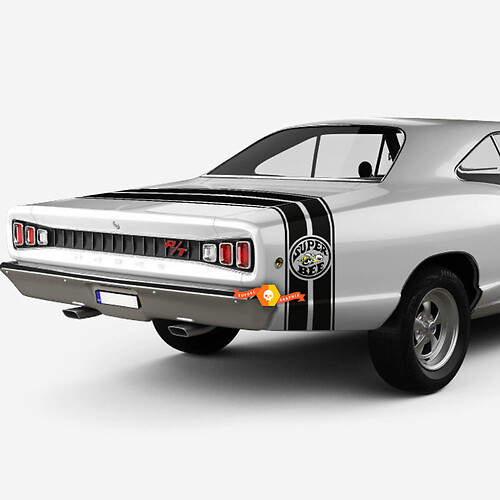 Dodge 1969 Super Bee Tail Band Stripe Vinyl Decal Sticker Graphics 