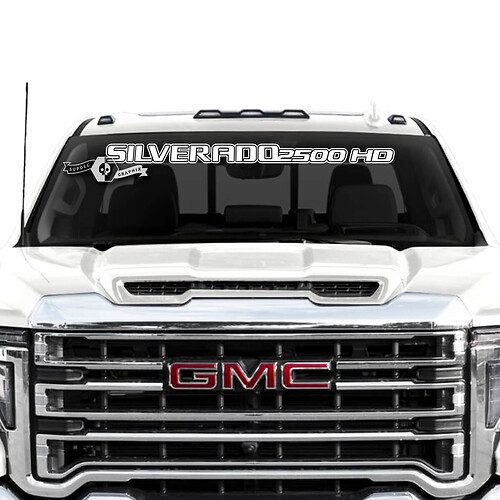 Windshield Silverado 2500HD Vinyl Sticker Decal for Chevrolet Silverado