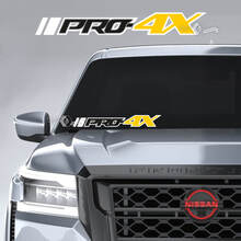 Windshield Nissan Frontier PRO 4X Vinyl Stickers Decals Graphics 3 Colors 2