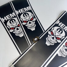 Dodge Ram 345 HEMI Mopar Skull Rear Bed Vinyl Sticker Decal Stripes
 2