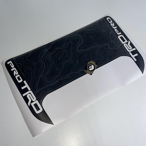 Toyota Tacoma TRD PRO Hood Topographic Sticker Decal Graphics fit to 2016-2024
