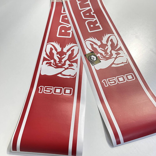 Dodge Ram 1500 Muscle Ram Vinyl Decal Sticker for Truck Bed Side Stripes
