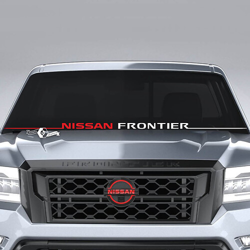 Windshield Nissan Frontier Line Trim Vinyl Stickers Decals Graphics 2 Colors