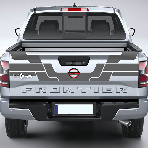 Nissan Frontier Tailgate Geometry Vinyl Stickers Decals Graphics 