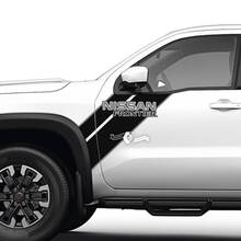 Pair Doors Front Fender Frontier Logo Stripe Vinyl Stickers Decals Graphics 2 Colors
 2