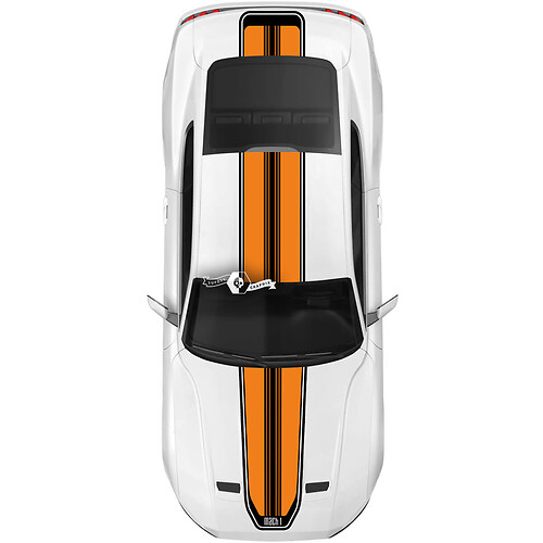 Overall Stripes for Ford Mustang Mach1 Mach 1 Hood Roof Trunk Decal Vinyl Sticker
