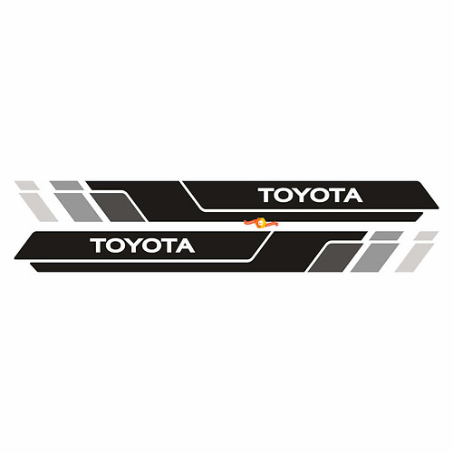 2 Toyota Tacoma Side Doors Stripes Rocker Panel Vinyl Stickers Decal Kit for Toyota Tacoma