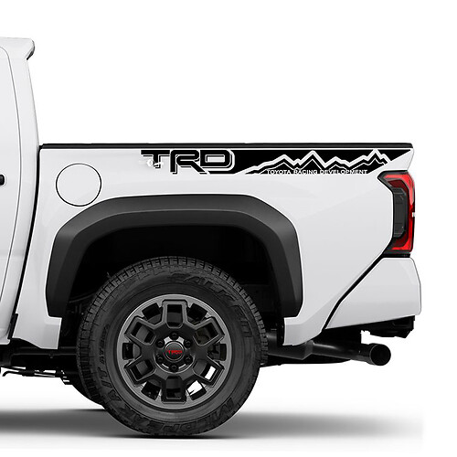 2 TRD Tacoma Side Bed Stripes Vinyl Stickers Decal Kit for Toyota Tacoma