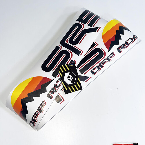 Pair of SR5 Off Road with Mountains Vintage Sunset Old Style Side Vinyl Stickers Decal fit to Toyota Tacoma Tundra 4Runner
