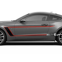 Pair Doors Stripes for Ford Mustang Shelby GT500 GT350 Mach1 Mach 1 2 Colors
 2