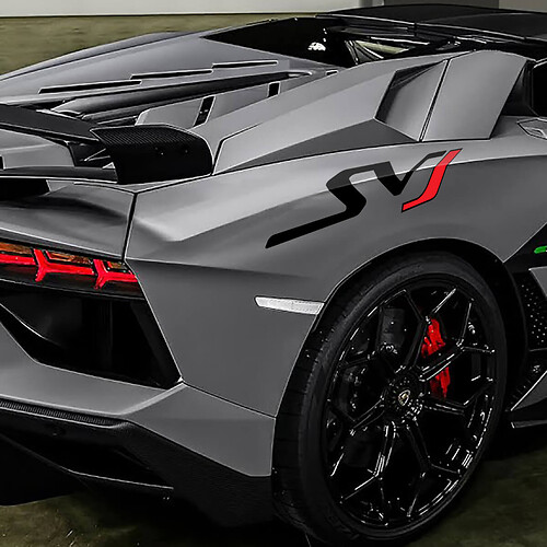 Lamborghini Aventador SVJ Side Decal Sticker Graphics