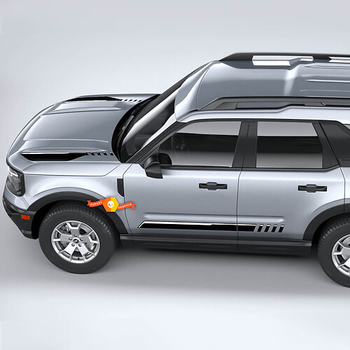 Ford Bronco Sport First Edition Kit Hood and Sides Stripes Decals Stickers 2 colors