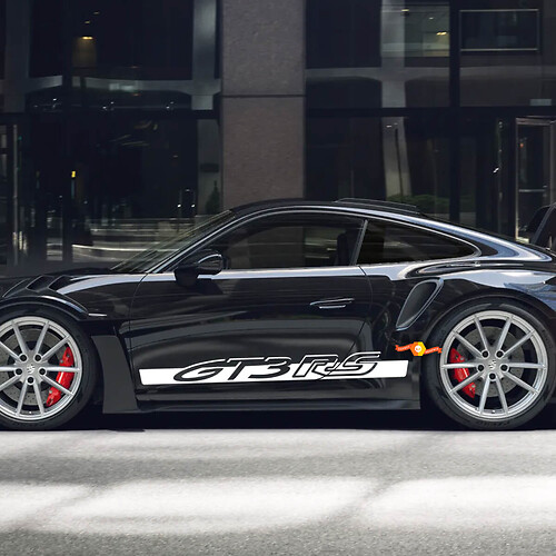 Porsche 911 991 992 Gt3 RS GT3RS Side Stripes Kit Decal Sticker 