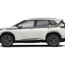 Pair Nissan Rogue Side Up Door Dual Stripes Sticker Decal Vinyl Graphic  2