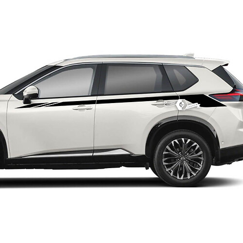 2x Nissan Rogue Side Up Door Stripes Sticker Decal Vinyl Graphic 