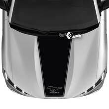 Hood Ford Mustang MACH-E MACH E Straight Logo Outline Decal Vinyl Stickers 2