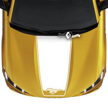 Hood Ford Mustang MACH-E MACH E Straight Logo Outline Lines Decal Vinyl Stickers 3