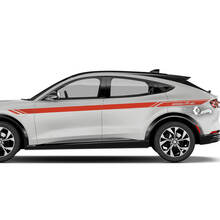 Pair Ford Mustang MACH-E MACH E Front Fender Top Line Stripes Side Door Decal vinyl stickers 3