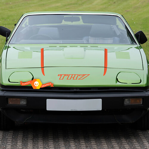 Hood Triumph Tr7 Stripe Vinyl Stickers Decals Stripes Stickers Decals