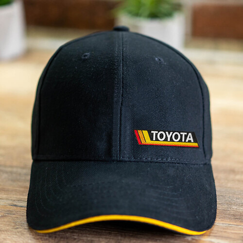 Toyota Retro Classic Stripe  Trucker Hat Embroidered Logo Baseball cap