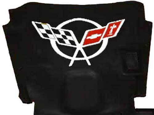 Corvette C5 White Hood Logo Decal Sticker