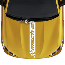 Hood Stripe Checkered Decal for Ford Mustang MACH-E MACH E Vinyl Sticker
 6