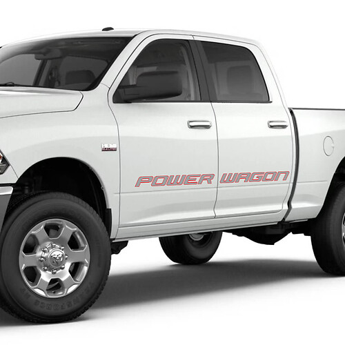 Kit of Dodge Ram Power Wagon Doors Stickers Decals