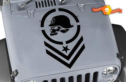 Jeep Wrangler METAL MULISHA Large Vinyl Hood Sticker Decal TJ LJ JK Unlimited
