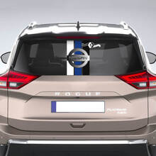 Rear Window Decal for Nissan Rogue Vinyl Sticker Graphic Tri colors Stripes 2