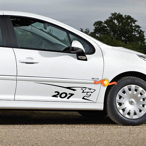PEUGEOT Sport 207 side sticker decal Autocollant Side