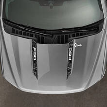 Ford F150 F-150 2021-2024 Wide Hood Spear Stripes Topographic Map Design Vinyl Decals And Graphic Stickers 2
 2