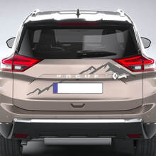 Mountains Nissan Rogue Rear Bumper Vinyl Decal Sticker Graphic 2
