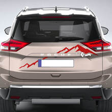 Mountains Nissan Rogue Rear Bumper Vinyl Decal Sticker Graphic 3