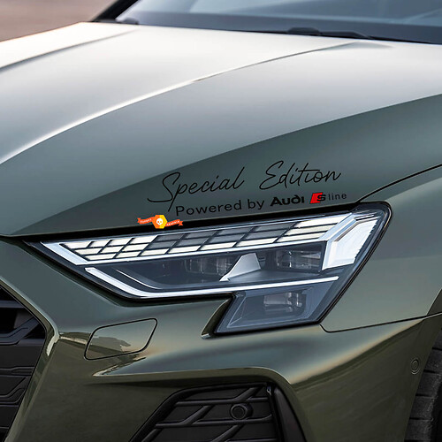 2 x එහි Special Edition Audi S Line Decal Sticker සම්බන්ධිත වේ Audi S3 S4 S5 S6
