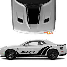 Dodge Challenger SRT Side and Hood Stickers Decals Vinyl Graphics 2