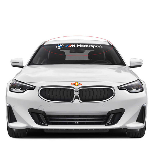 BMW M Motorsport Windshield Decal vinyl sticker