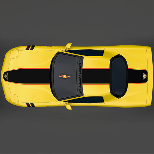 Chevrolet Corvette C5 Stripes Decals Stickers