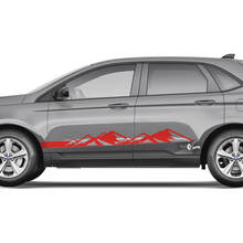 2x ພາບພູມພາບພາບພາບ Ford Edge ປະສານ Vinyl Stripes body decal vinyl graphics sticker 2
 2