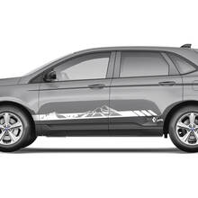 2x Side Mountains Ford Edge Doors Vinyl Stripes body decal vinyl graphics sticker 3 3