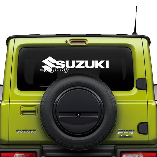 Suzuki JIMNY பின்புற சாளர லோகோ டீக்கல் ஸ்டிக்கர் கிராபிக்ஸ்
