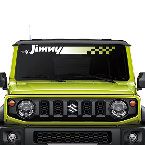Suzuki JIMNY Checkered Flag Gradient Windshield decal sticker graphics