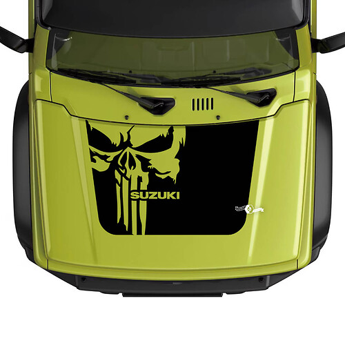 Suzuki JIMNY Hood Punisher decal sticker graphics