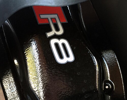 AUDI R8 Premium Brake Caliper Decal Sticker TT A3 A4 S3 Q5 S-line
