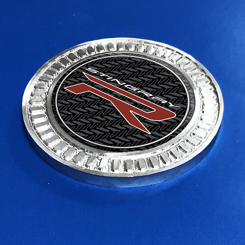 3D Badge Stingray R Chevrolet Corvette Metal Aluminum Emblem