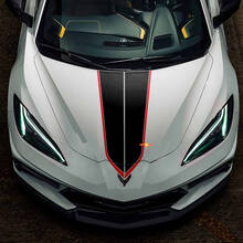 Chevy Chevrolet Corvette C8 Hood 2 colors Vinyl Decal Sticker
 2