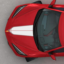 Chevy Chevrolet Corvette C8 Hood 2 colors Vinyl Decal Sticker
 3