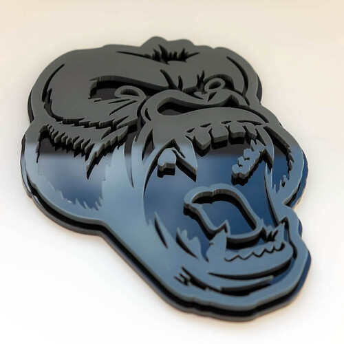 Custom 3D Badge Angry Gorilla Fender Badges Emblem