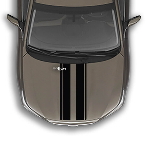 Hood Dual Stripes Vinyl Decal Graphics Sticker fit to Suba Outback