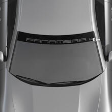 Porsche Panamera Logo Windshield with Background Stripes Kit Decal Sticker
 3