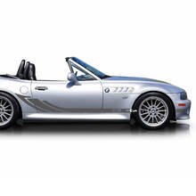 Pair BMW Lower panel Triple Wing stripes Side Doors Vinyl Decal Sticker 3